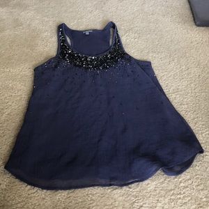 Sparkly flowy tank